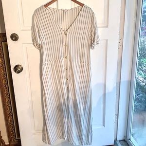 OLD NAVY nautical beach striped maxi dress